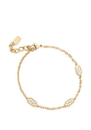 Karl Lagerfeld rhinestone-embellished chain bracelet - Gold