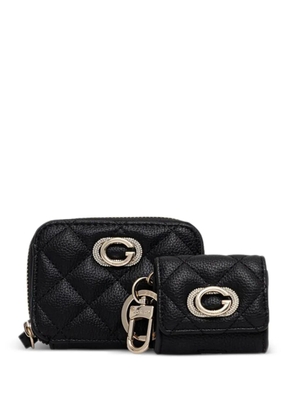 GUESS USA quilted logo wallet - Black