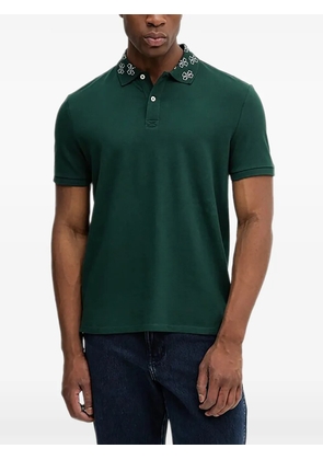 GUESS USA short-sleeve pattern collar polo shirt - Green