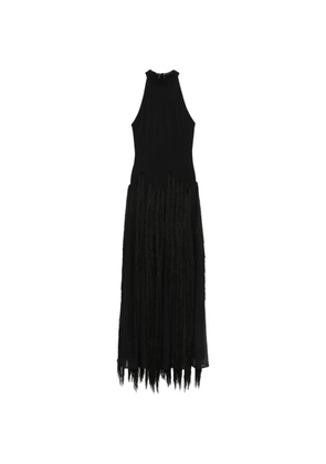 Bless tassel crocheted maxi dress - Black
