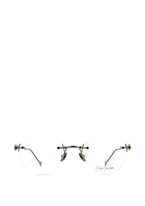 Yohji Yamamoto rimless square-frame glasses - Grey