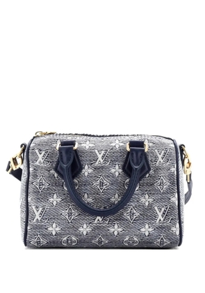 Louis Vuitton Pre-Owned Speedy Bandouliere Bag Monoglam Jacquard Canvas 20 satchel - Blue