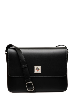 Bally logo-patch shoulder bag - Black