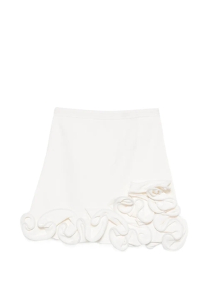 SANDRO ruffled mini skirt - White