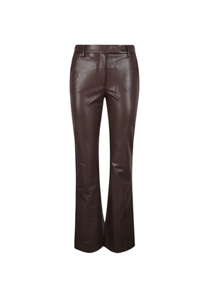 True Royal flared-leg trousers - Brown