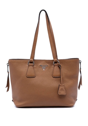 Prada Pre-Owned 2013-2025 Vitello Phenix Side Zip Shopper tote bag - Brown