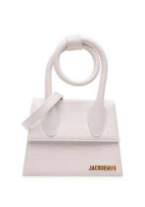 Jacquemus Pre-Owned 2010-2025 Leather Le Chiquito Noeud satchel - White