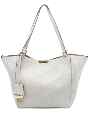 Burberry Pre-Owned 2000-2017 Small Embossed Grain Check Canterbury tote bag - Grey