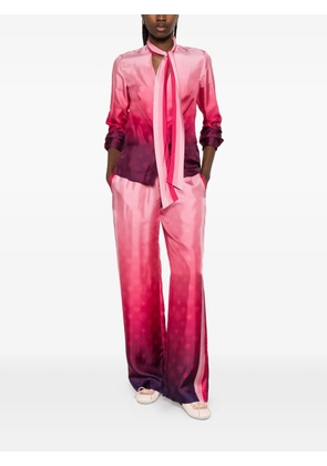 Casablanca gradient bow shirt - Pink