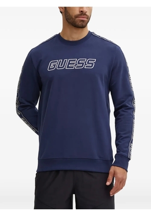 GUESS USA logo tape sweater - Blue