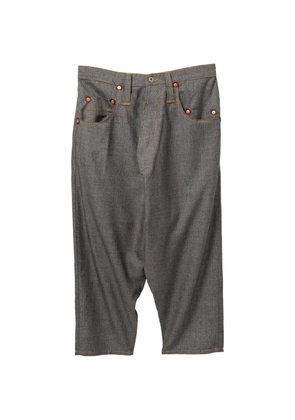 Junya Watanabe MAN Levi's Cropped bold check Trousers - Brown