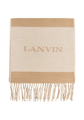 Lanvin fringed scarf - Neutrals