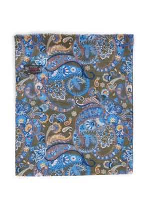 ASCOT paisley fringed scarf - Green