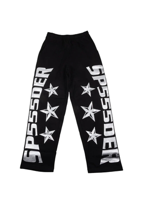SP5DER Mx555 printed track pants - Black