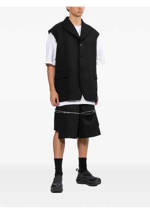 Black Comme Des Garçons wool waistcoat