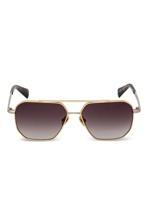 AllSaints Dune Navigator pilot-frame sunglasses - Gold