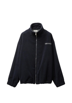 Versace Home zip-fastening logo-detail sweatshirt - Blue