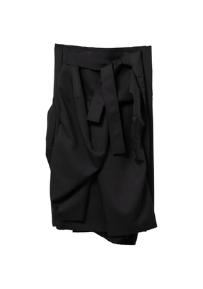 Comme Des Garçons wrap-around midi skirt - Black