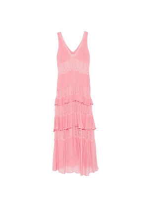 ERMANNO FIRENZE lace tiered dress - Pink