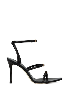 POTAMY buckle strap sandals - Black