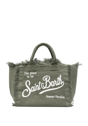 MC2 Saint Barth Vanity fringed tote bag - Green