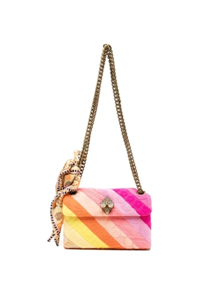 Kurt Geiger London mini Kensington striped chain shoulder bag - Pink