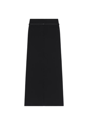 Courrèges flap-pocket maxi skirt - Black