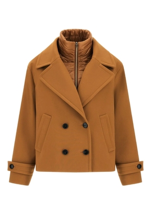 Herno double-breasted cropped jacket - Neutrals