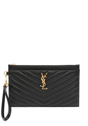 Saint Laurent Cassandre matelassé clutch - Black