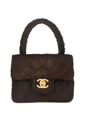 CHANEL Pre-Owned micro Classic Flap handbag - Brown