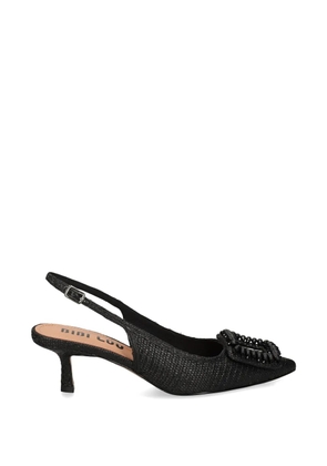 Bibi Lou beaded buckle pumps - Black