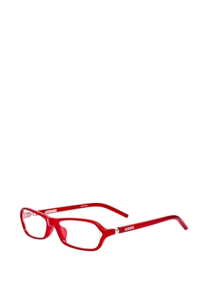Jacquemus rectangle-frame glasses - Red