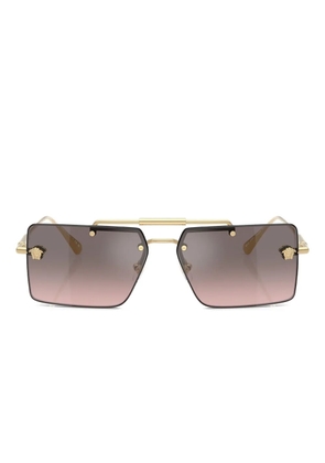 Versace Eyewear Medusa square-frame sunglasses - Gold