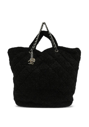 CHANEL Pre-Owned 2017 Pluto glitter chain handbag - Black