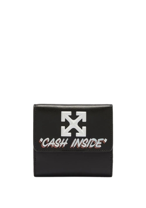 Off-White Quote-motif Jitney wallet - Black