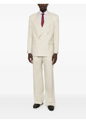 BORRIELLO NAPOLI striped button-up shirt - White