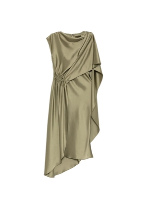 Amsale draped midi dress - Green