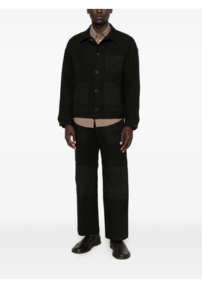 Individual Sentiments button patch pocket shirt - Black