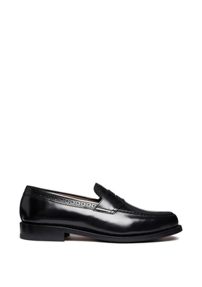 G.H.Bass Monogram leather loafers - Black