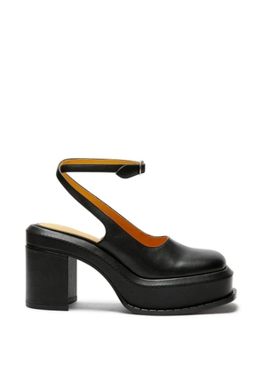 LILI CURIA Nico platform strap heel mules - Black
