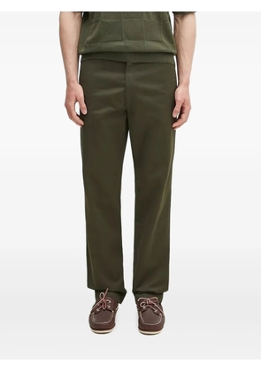 Carhartt WIP logo-patch flat-front trousers - Green