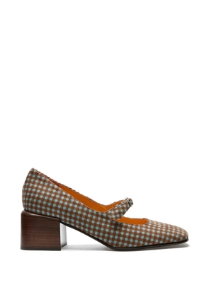 LILI CURIA Gingham Mary Jane ballet flats - Brown
