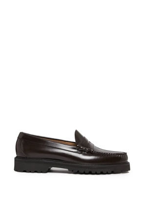 G.H.Bass Lug Larson polished penny loafers - Brown
