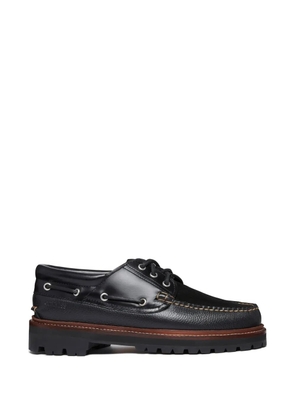 G.H.Bass 1876 Camp Moc leather boat shoes - Black