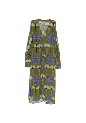 Anjuna Cassandra palm-print maxi dress - Green