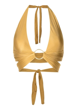 Lenny Niemeyer halterneck bikini top - Yellow