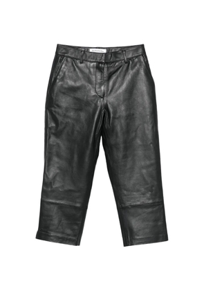 The Frankie Shop Lior leather capri trousers - Black