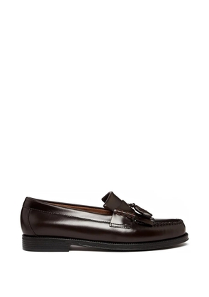 G.H.Bass tassels fringing leather loafers - Brown