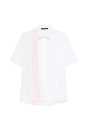 Low Brand striped-panel shirt - White