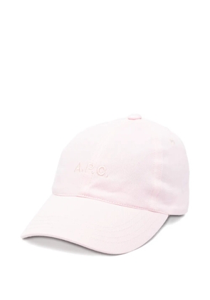 A.P.C. embossed baseball cap - Pink